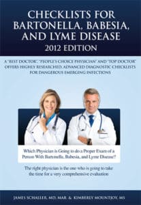 CHECKLISTS FOR BARTONELLA, BABESIA AND LYME DISEASE