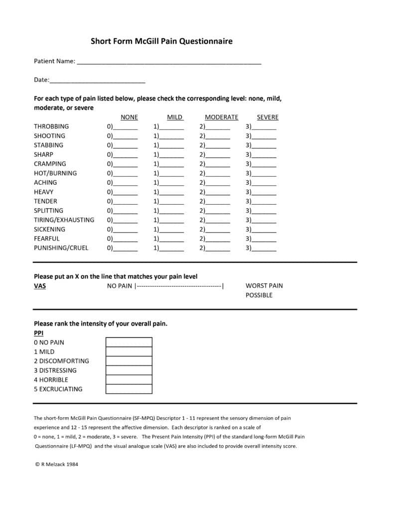 PAIN SCALE McGill SF (2)