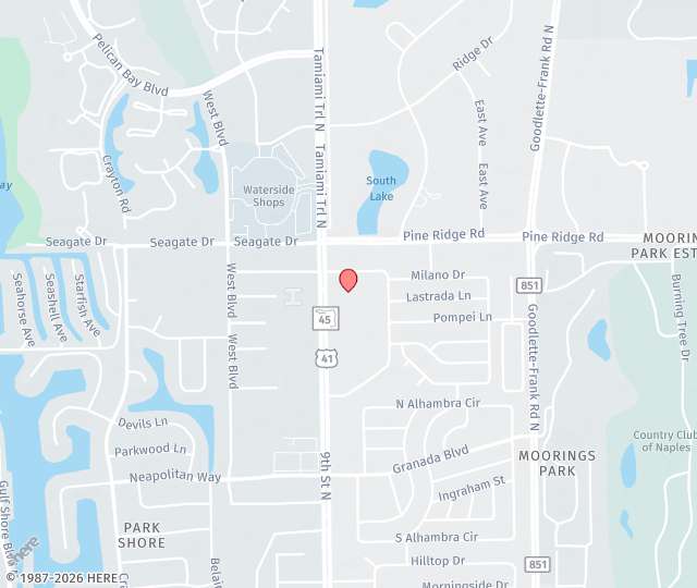 Location Map: 5150 Tamiami Trail N, #305 Naples, Florida 34103